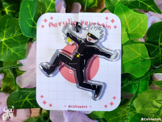 Sensei en campo de flores - Keychain