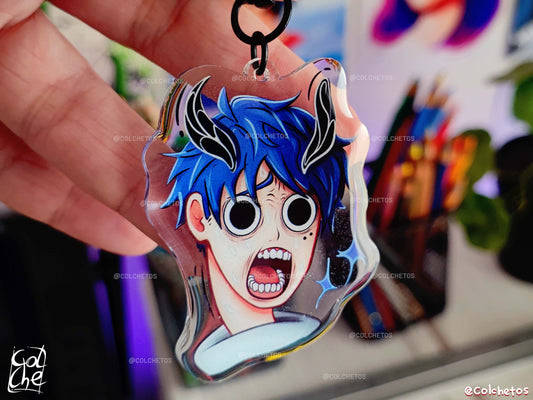 Demonio armas susto - Keychain