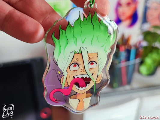 Dr Loco Con Lengua Meme - Keychain