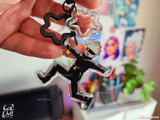 Sensei en campo de flores - Keychain Stars