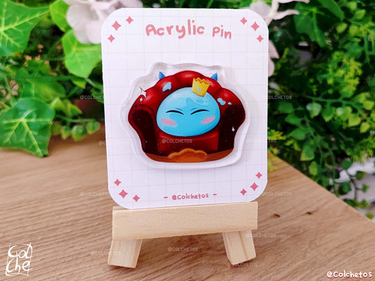 Rey Demonio Slime en Sofá - Pin