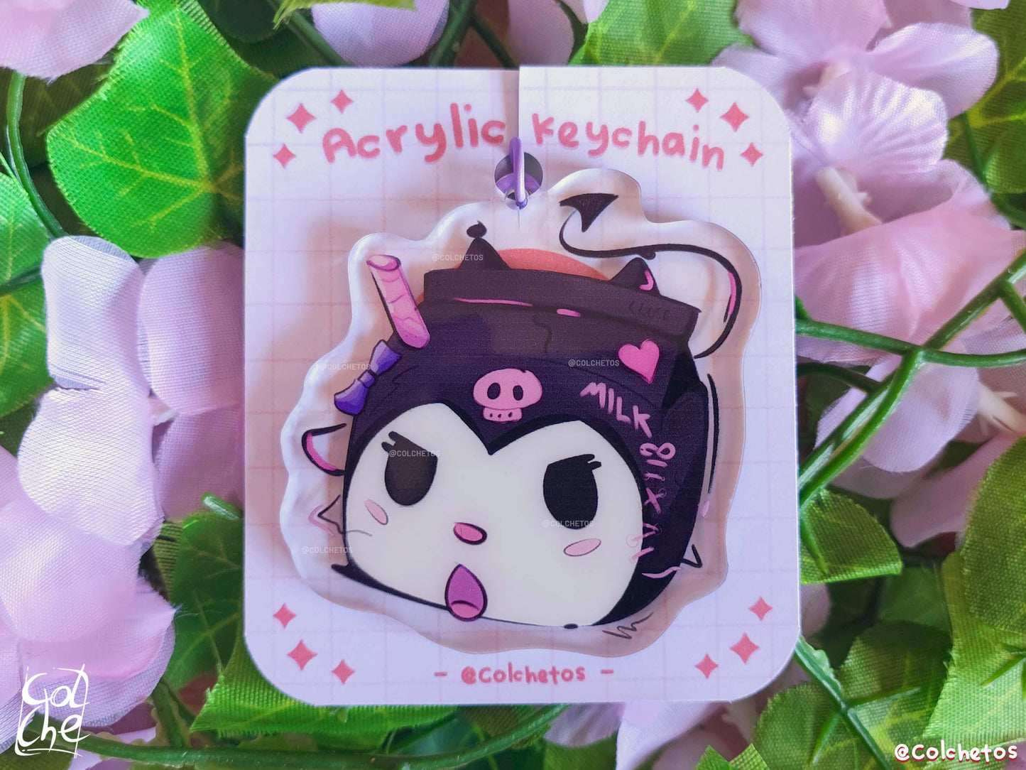 Gato malvado MilkBrick Cute - Keychain