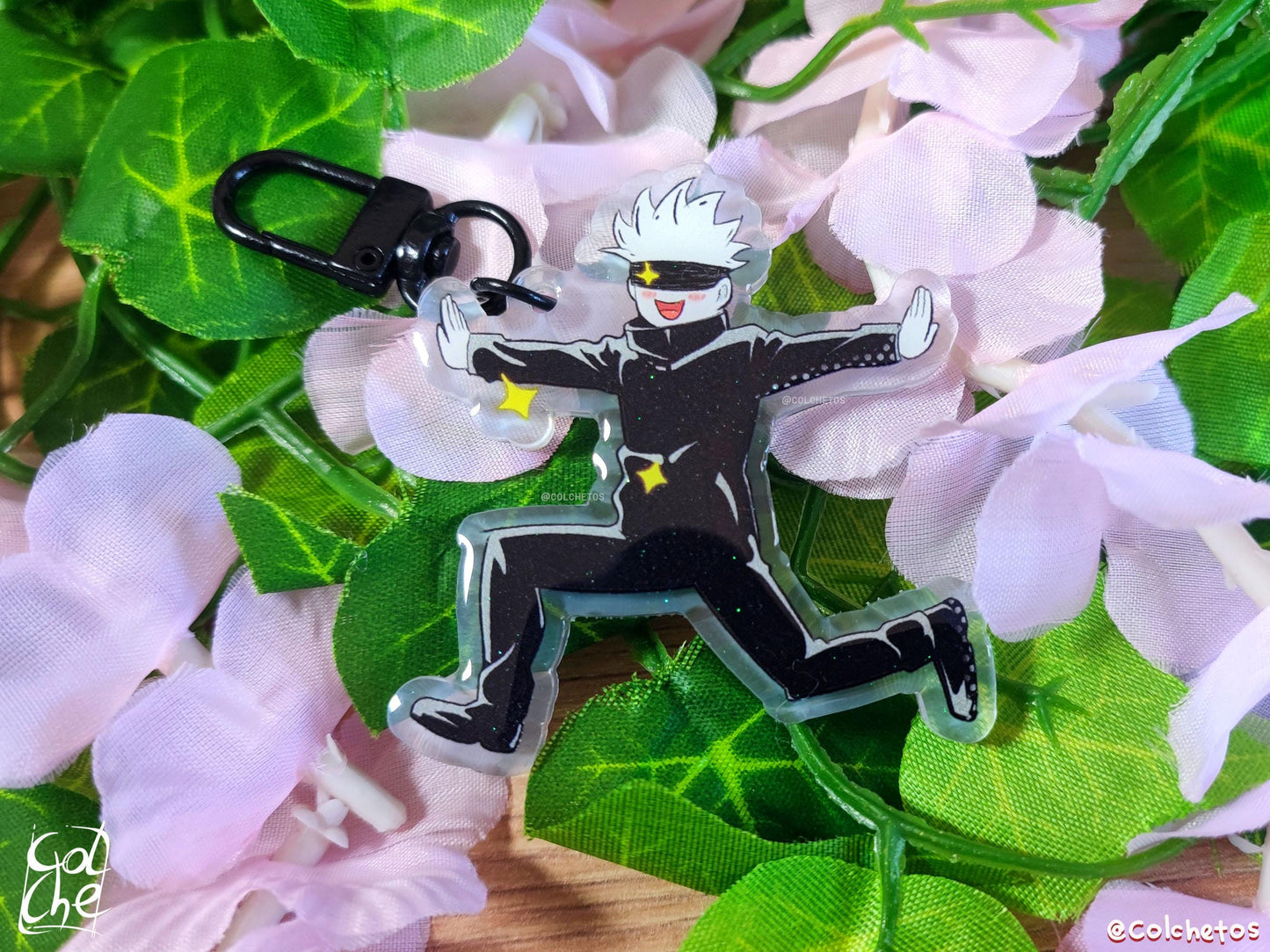 Sensei en campo de flores - Keychain