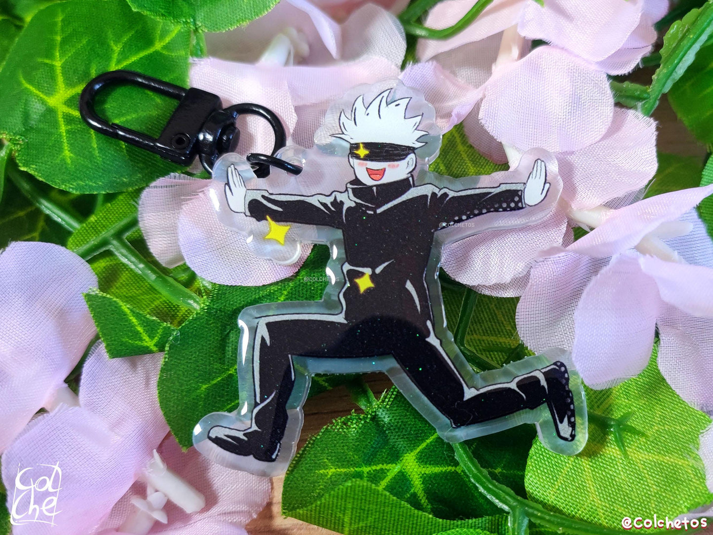 Sensei en campo de flores - Keychain