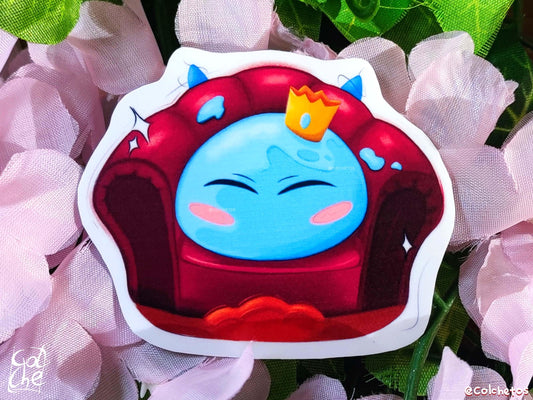 Rey Demonio Slime en Sofá - Sticker
