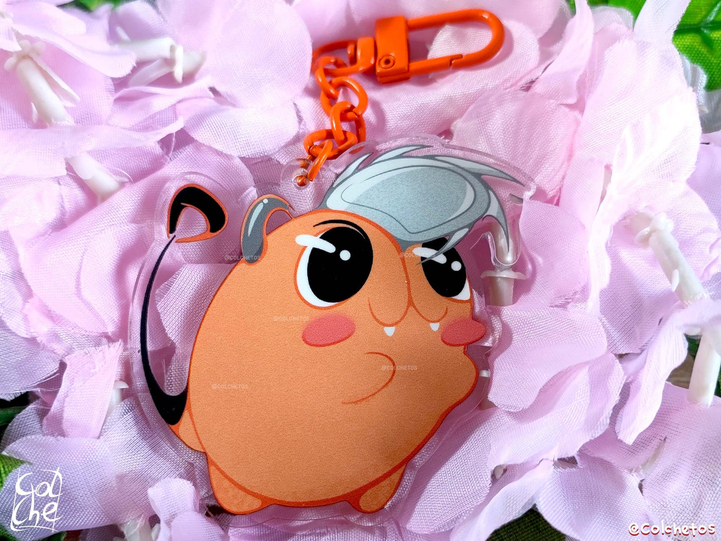 Perro Sierra Demonio Kawaii - Keychain