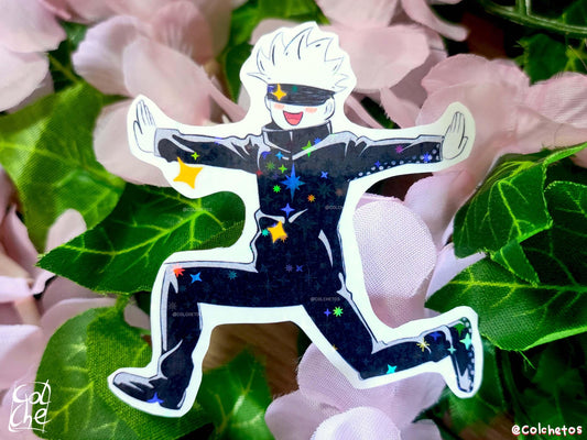 Sensei en campo de flores - Sticker