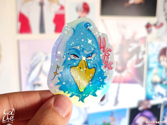 Hombre Pájaro Gamer Hehe Meme - Sticker