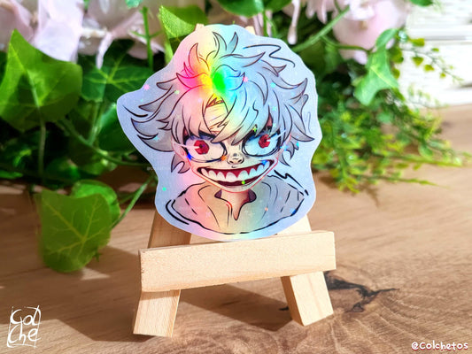 Rey de la Basura Creepy Face - Sticker