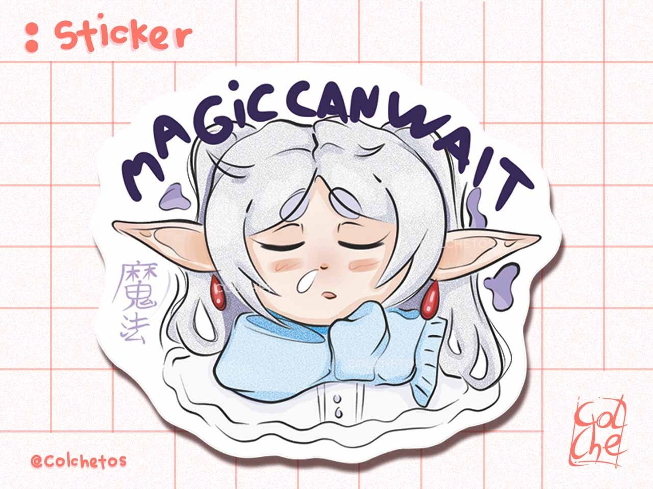 Elfa Maga Dormida "Magic can wait" - Sticker