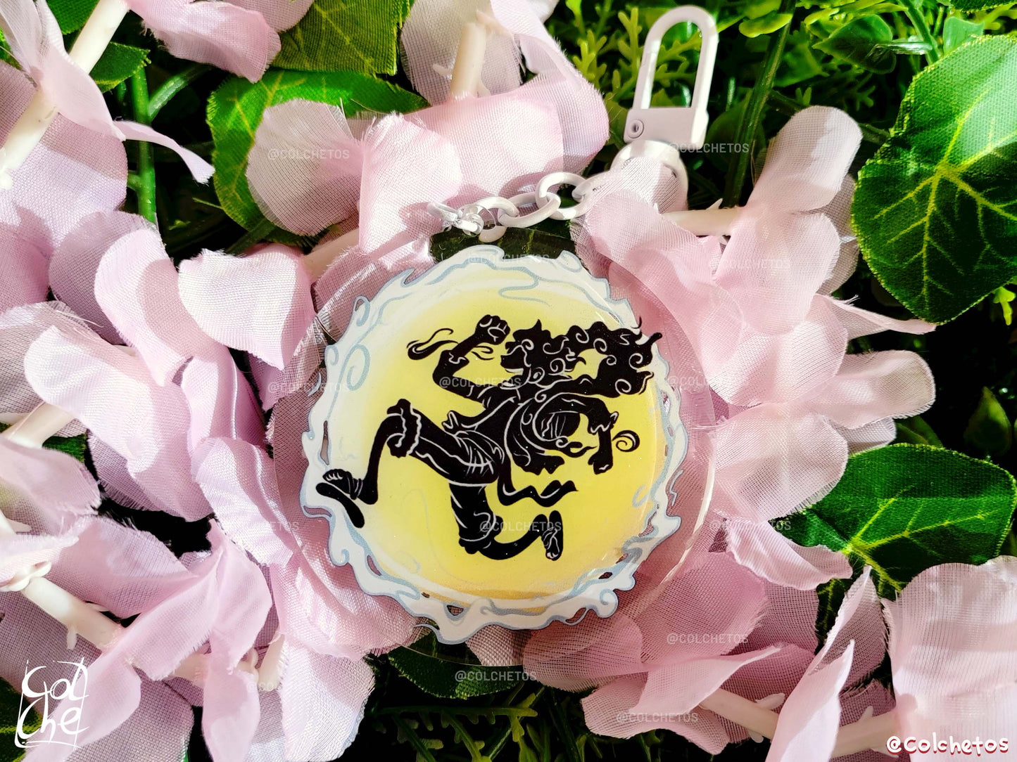 Dios de las risas Saltando - Keychain