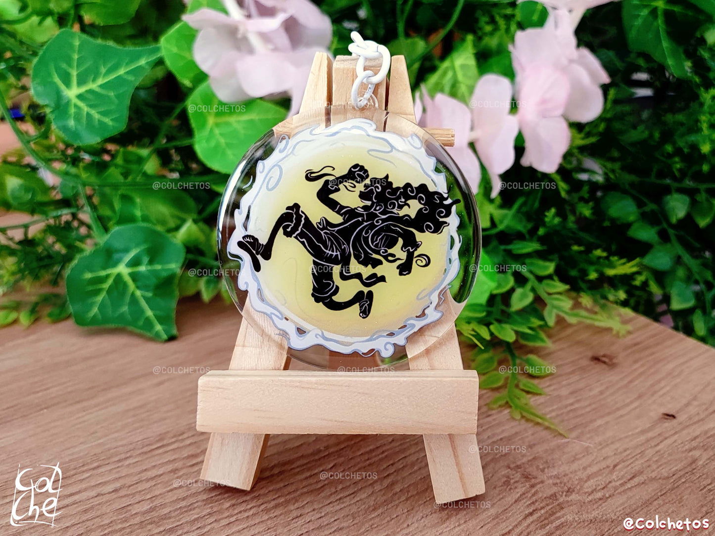 Dios de las risas Saltando - Keychain