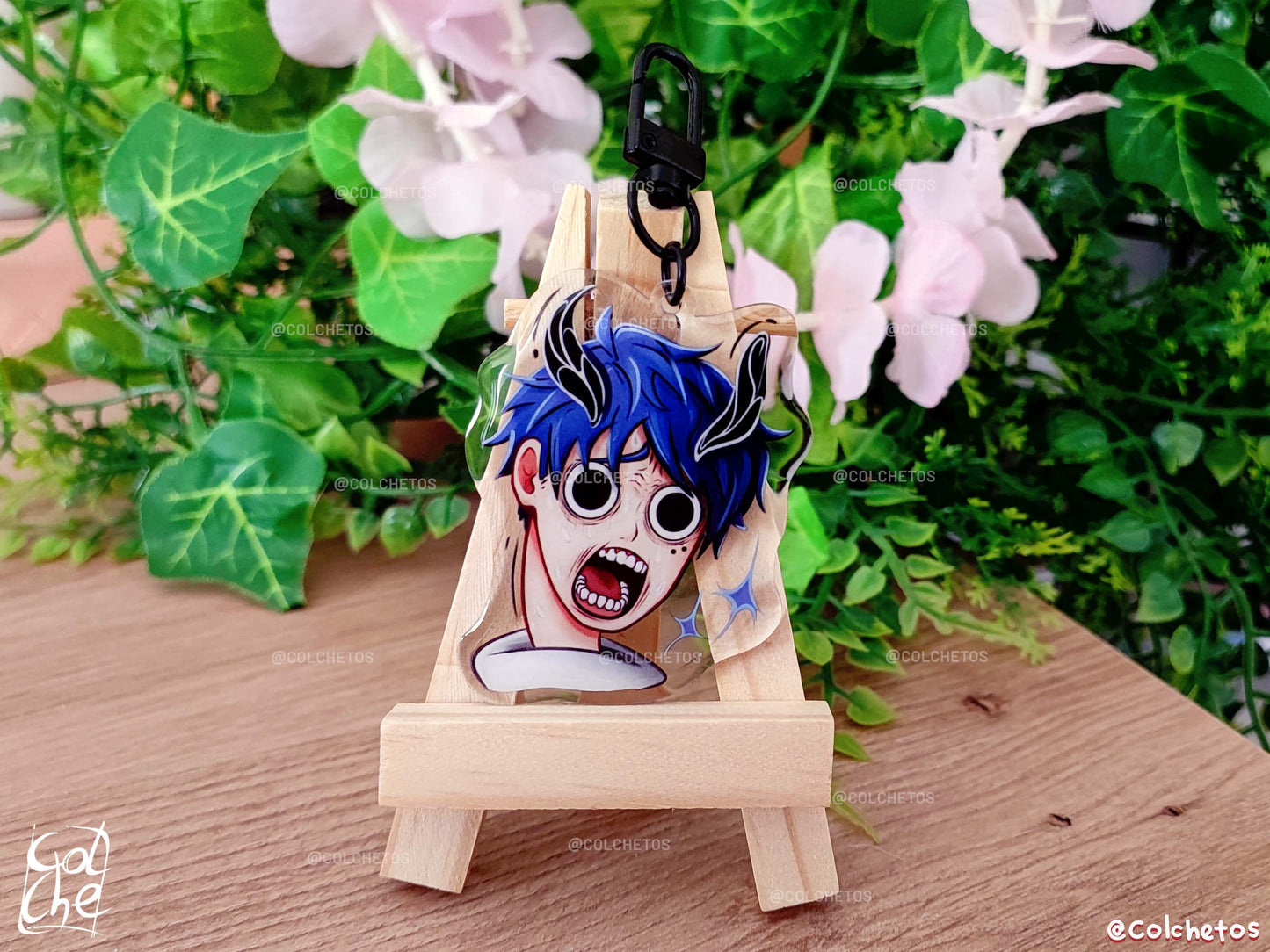 Demonio armas susto - Keychain