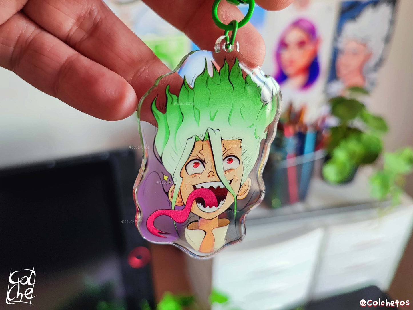 Dr Loco Con Lengua Meme - Keychain