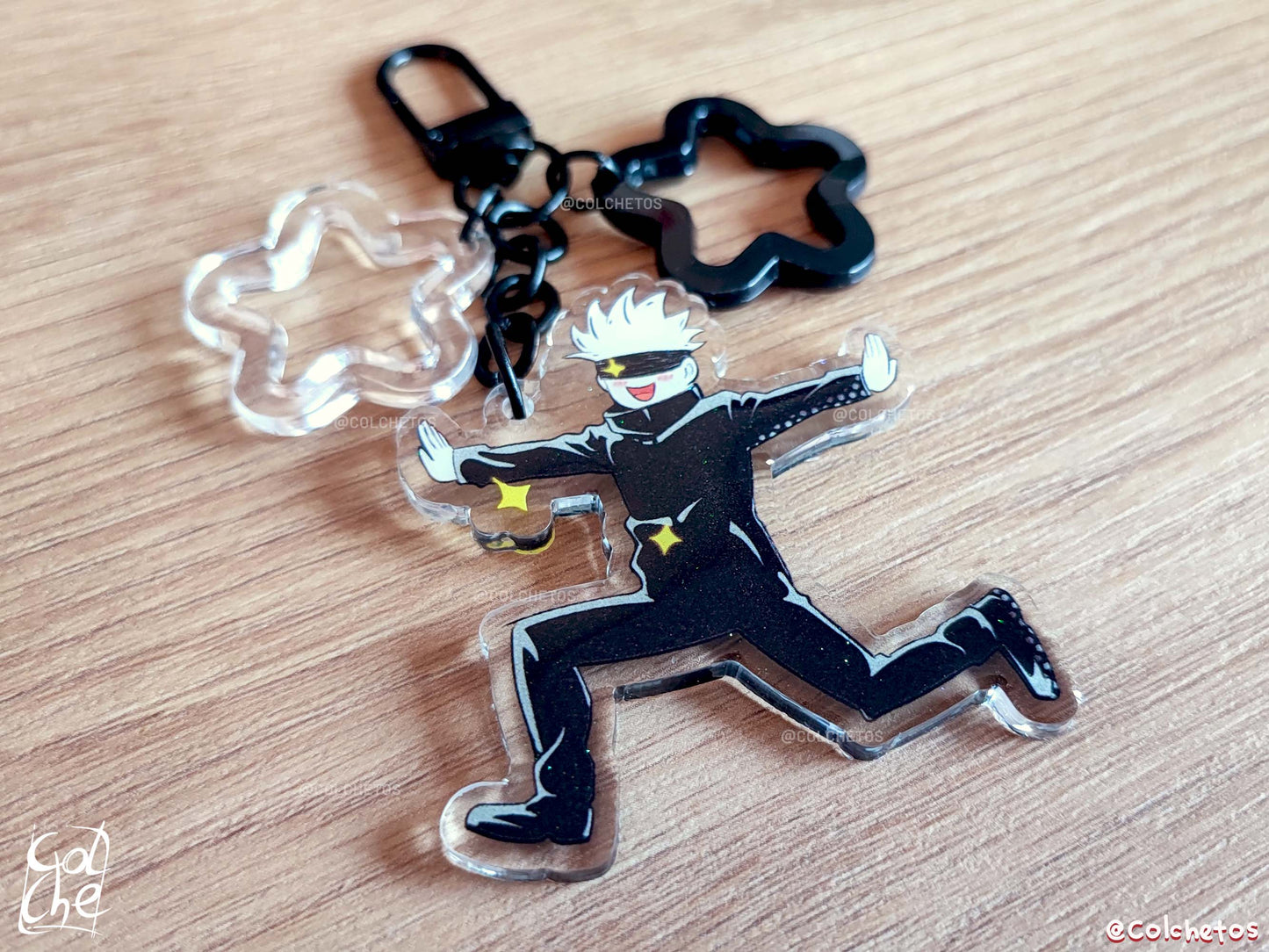 Sensei en campo de flores - Keychain Stars