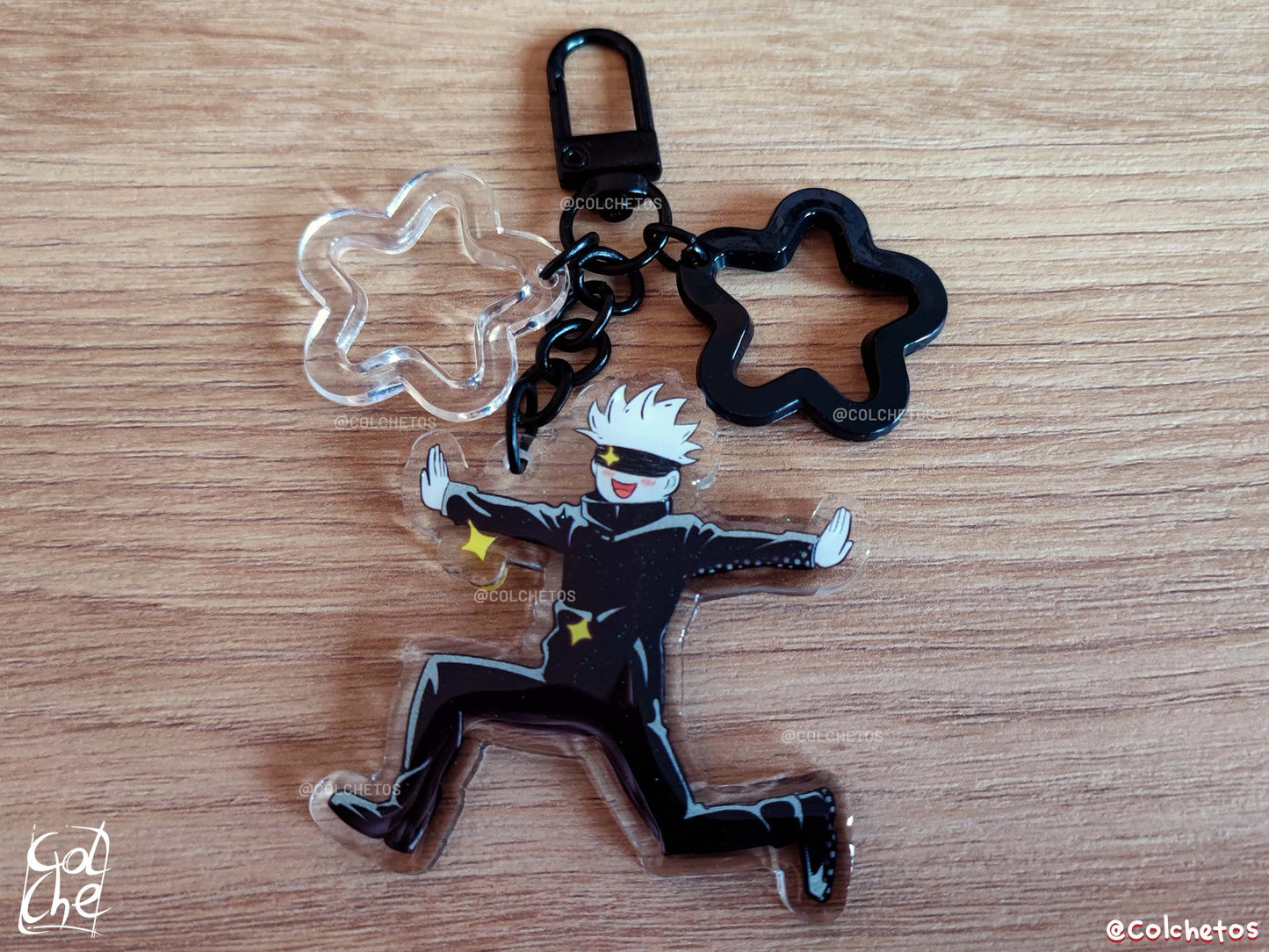 Sensei en campo de flores - Keychain Stars