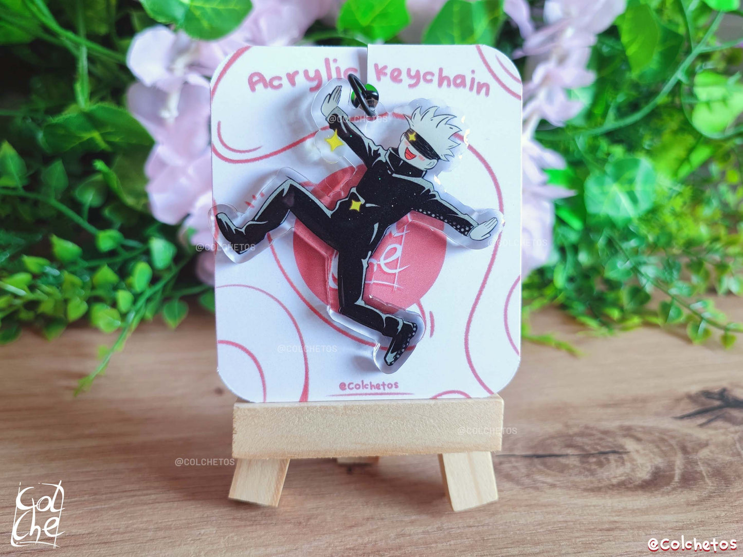 Sensei en campo de flores - Keychain Stars