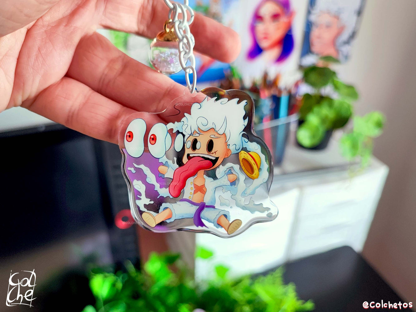 Dios de las risas con ojos saltones - Keychain