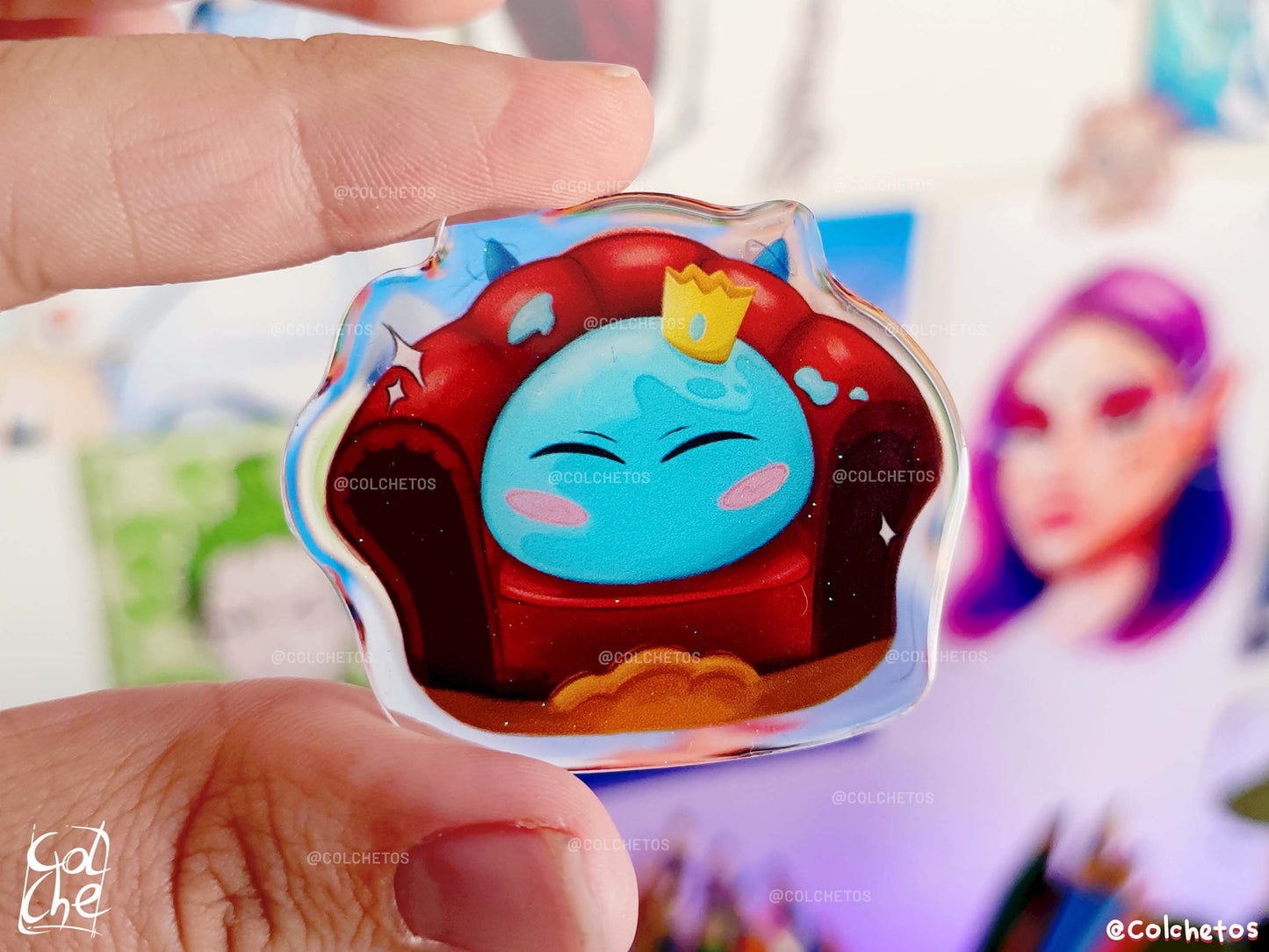 Rey Demonio Slime en Sofá - Pin