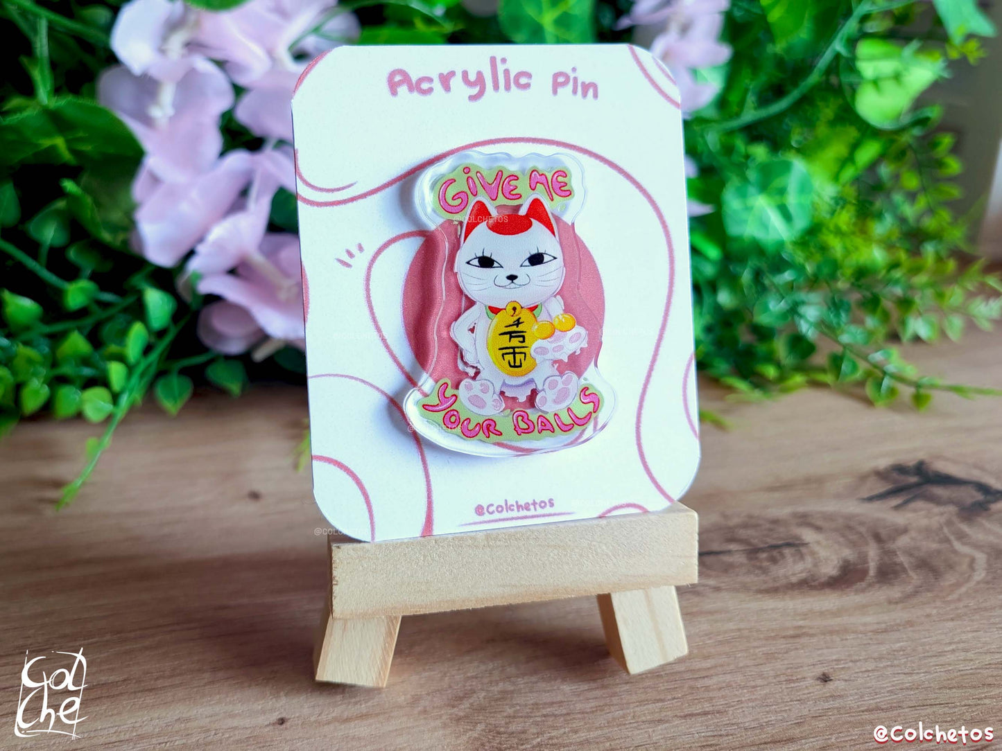 "Give Me Your Balls" Vieja Gato - Pin