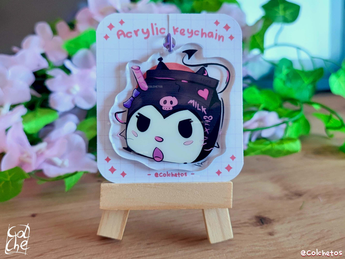 Gato malvado MilkBrick Cute - Keychain