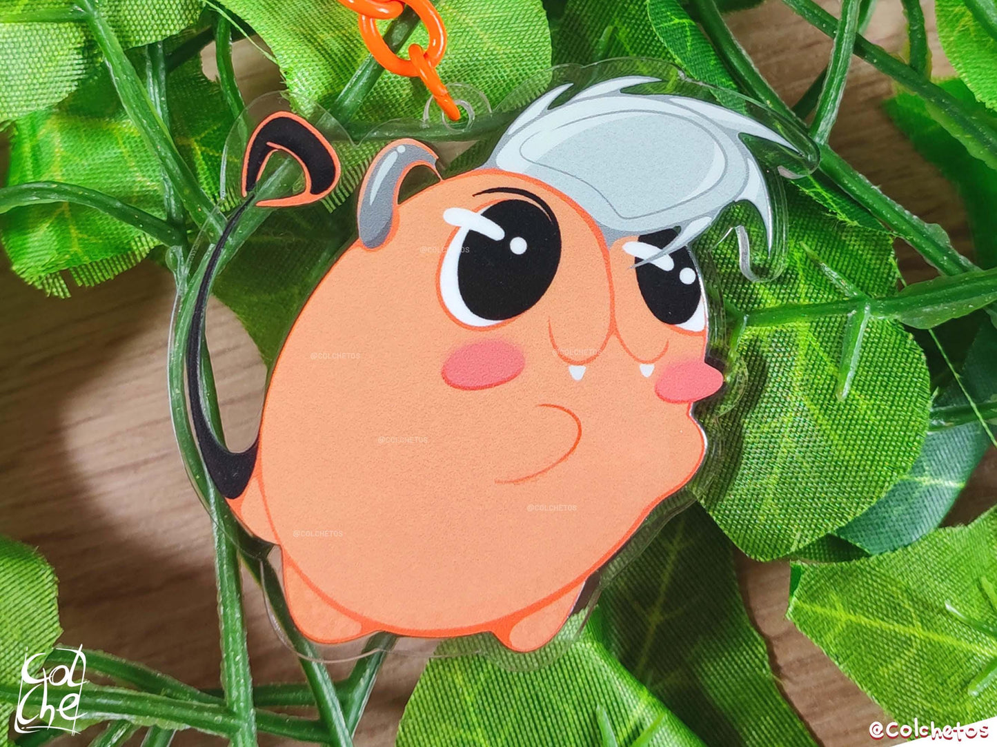 Perro Sierra Demonio Kawaii - Keychain