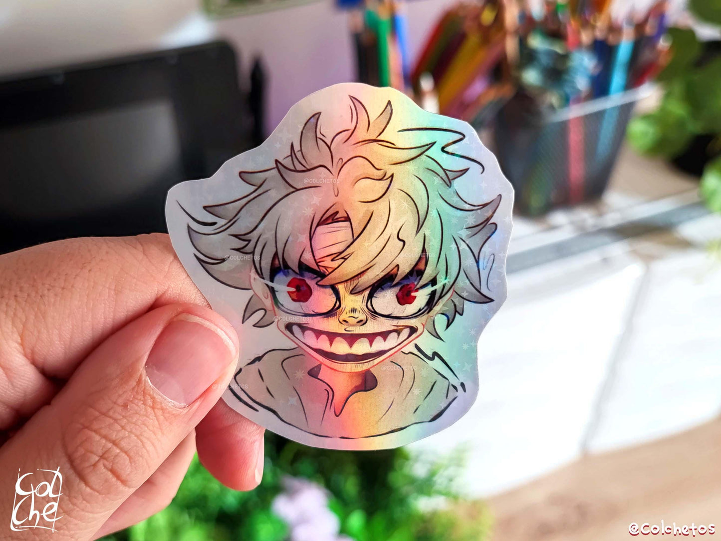 Rey de la Basura Creepy Face - Sticker