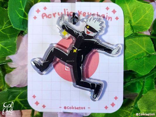 Sensei en campo de flores - Keychain