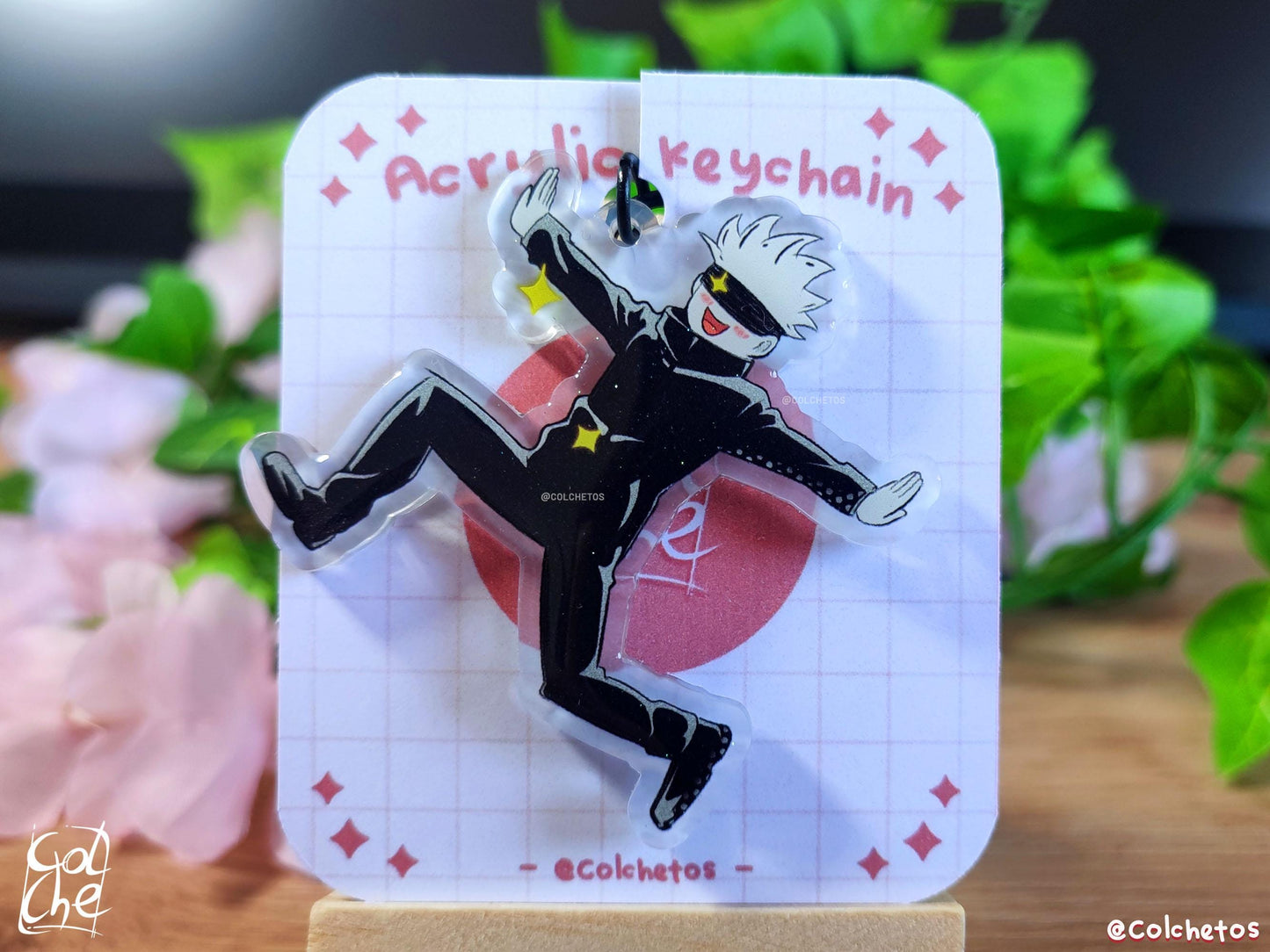 Sensei en campo de flores - Keychain