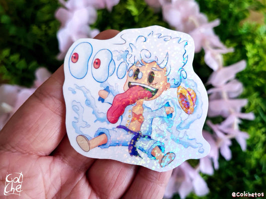 Dios de las risas con ojos saltones - Sticker