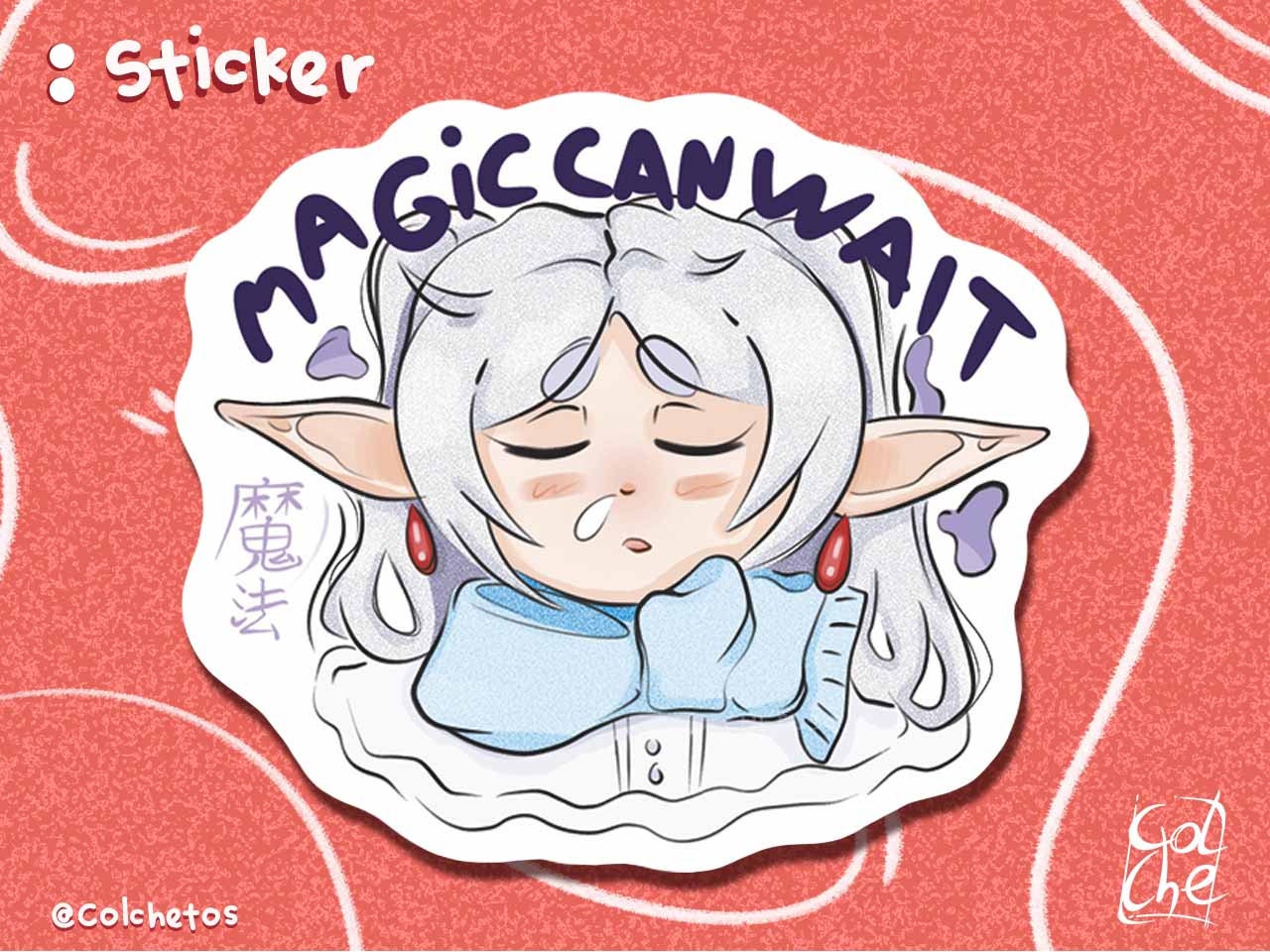 Elfa Maga Dormida "Magic can wait" - Sticker