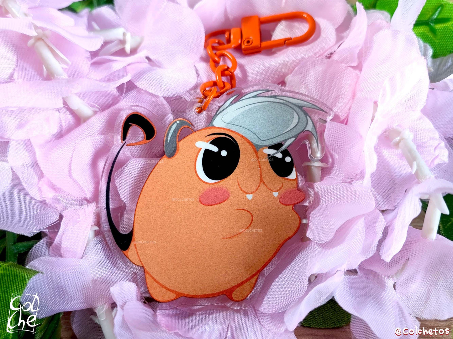 Perro Sierra Demonio Kawaii - Keychain