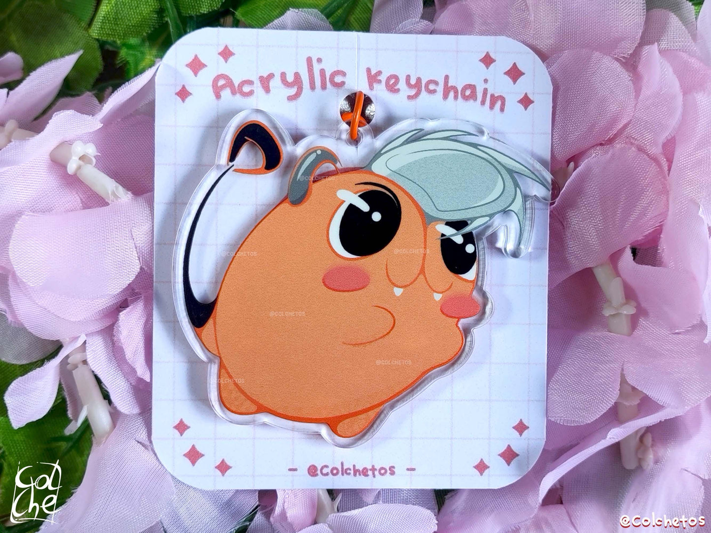 Perro Sierra Demonio Kawaii - Keychain