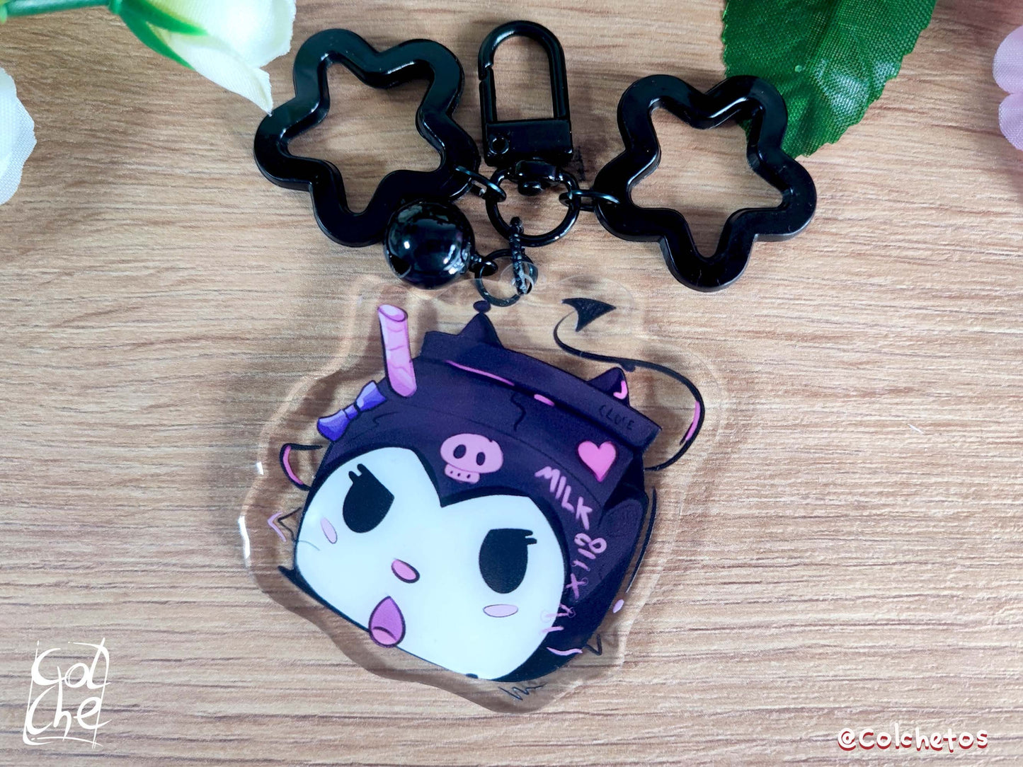 Gato malvado MilkBrick Cute - Keychain