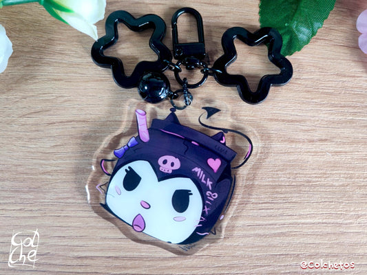 Gato malvado MilkBrick Cute - Keychain