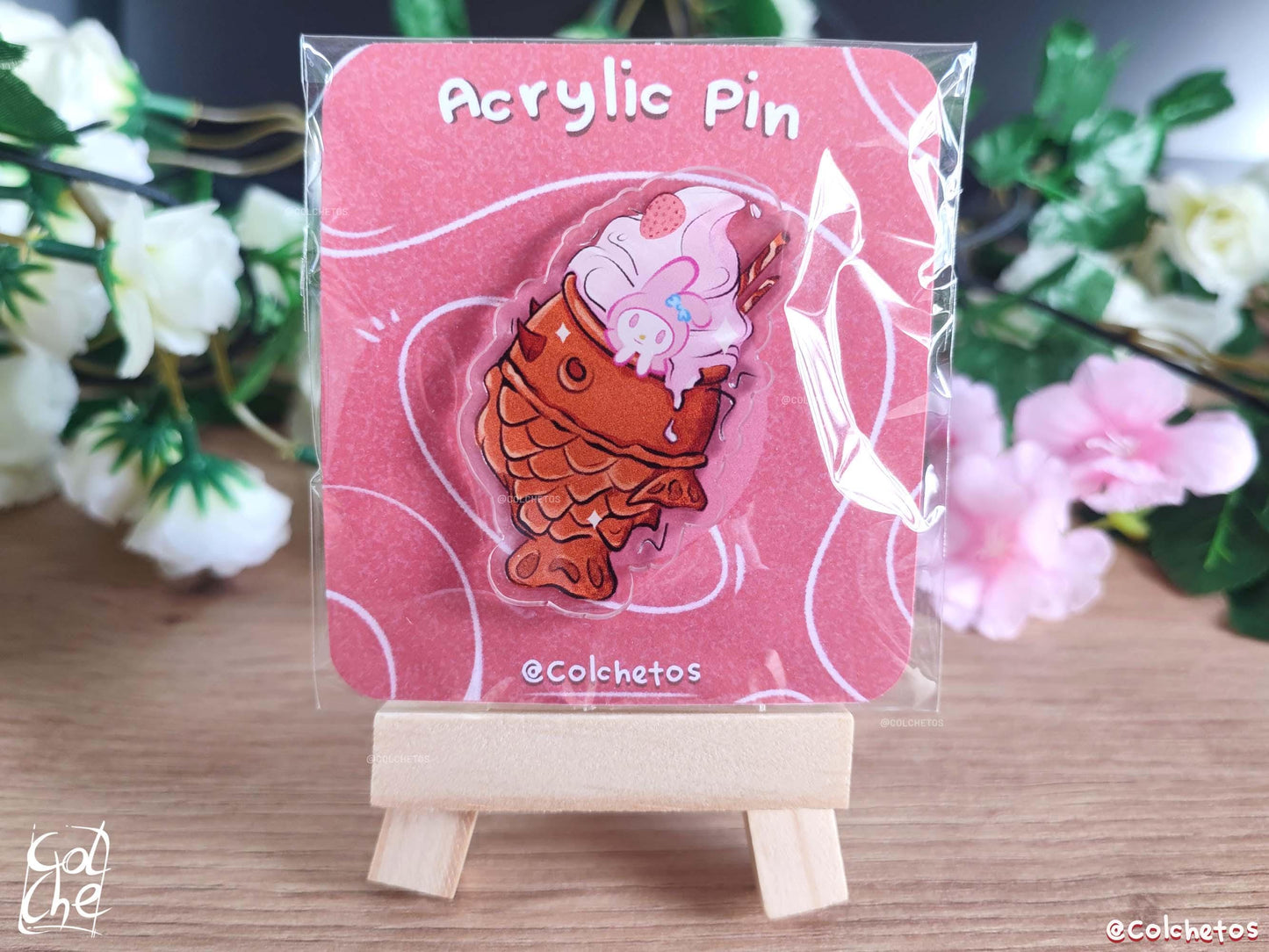 Taiyaki Coneja Rosa - Pin