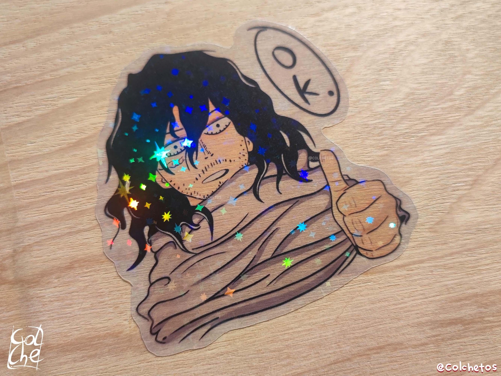 Shota Aizawa Sticker Premium Transparent Stars - My Hero Academia - Boku No Hero - by Colchetos