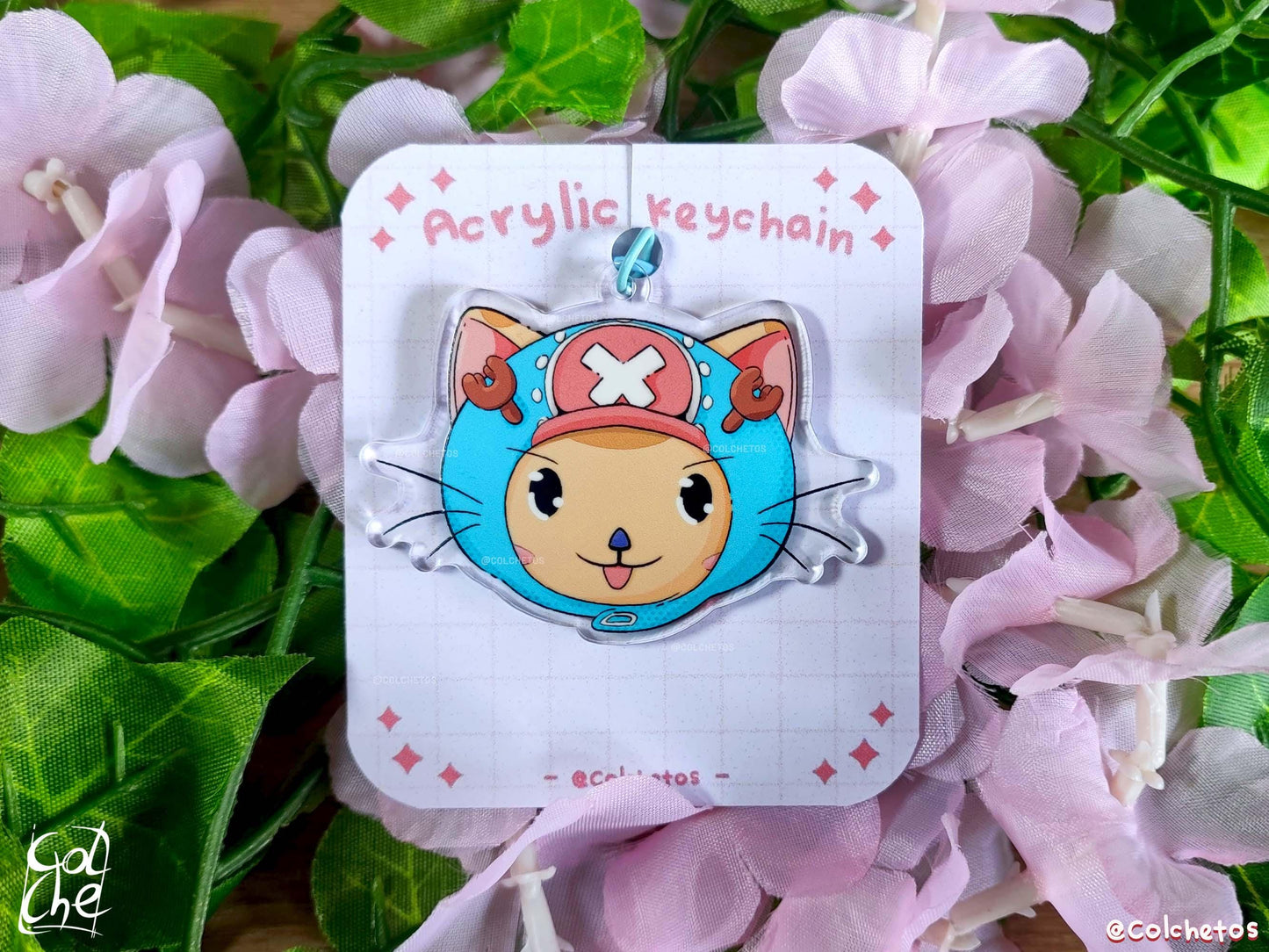 Tony Tony Chopper Cat - Acrylic Pin Anime - One Piece - Anime Neko - by Colchetos