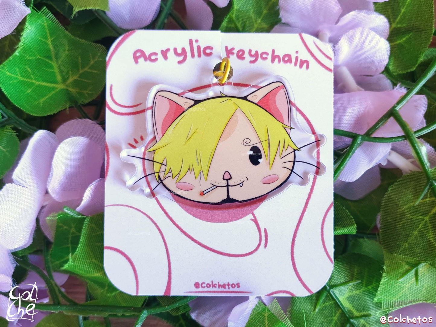 Sanji Cat - Mugiwaras - One Piece - Anime Neko - by Colchetos