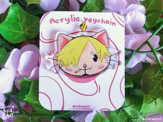 Sanji Cat - Mugiwaras - One Piece - Anime Neko - by Colchetos