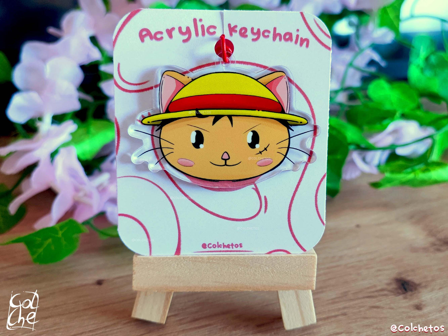 Luffy Cat - Mugiwacats - Monkey D. Luffy Mugiwara - One Piece - Anime Neko - by Colchetos