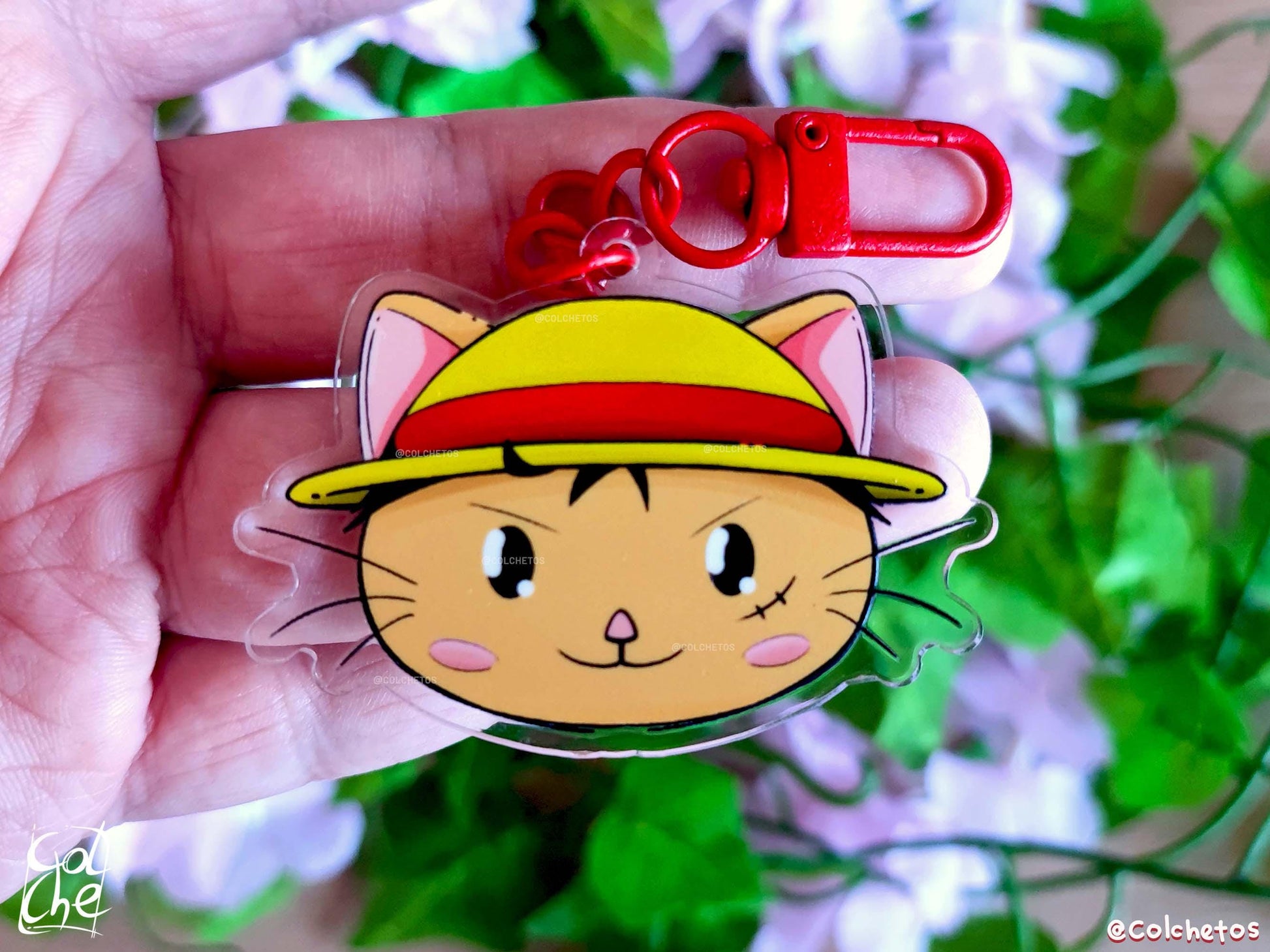 Luffy Cat - Mugiwacats - Monkey D. Luffy Mugiwara - One Piece - Anime Neko - by Colchetos