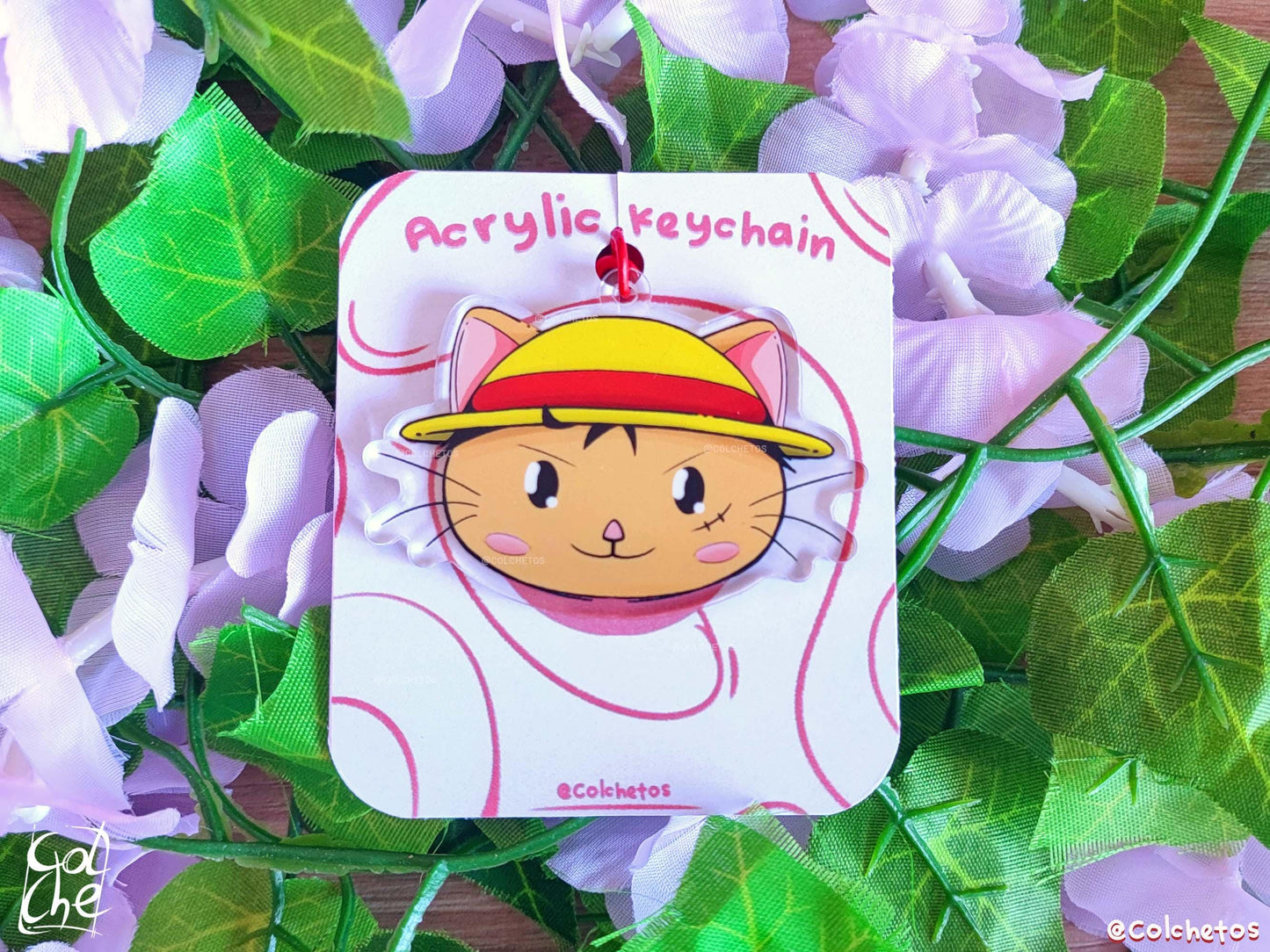 Luffy Cat - Mugiwacats - Monkey D. Luffy Mugiwara - One Piece - Anime Neko - by Colchetos