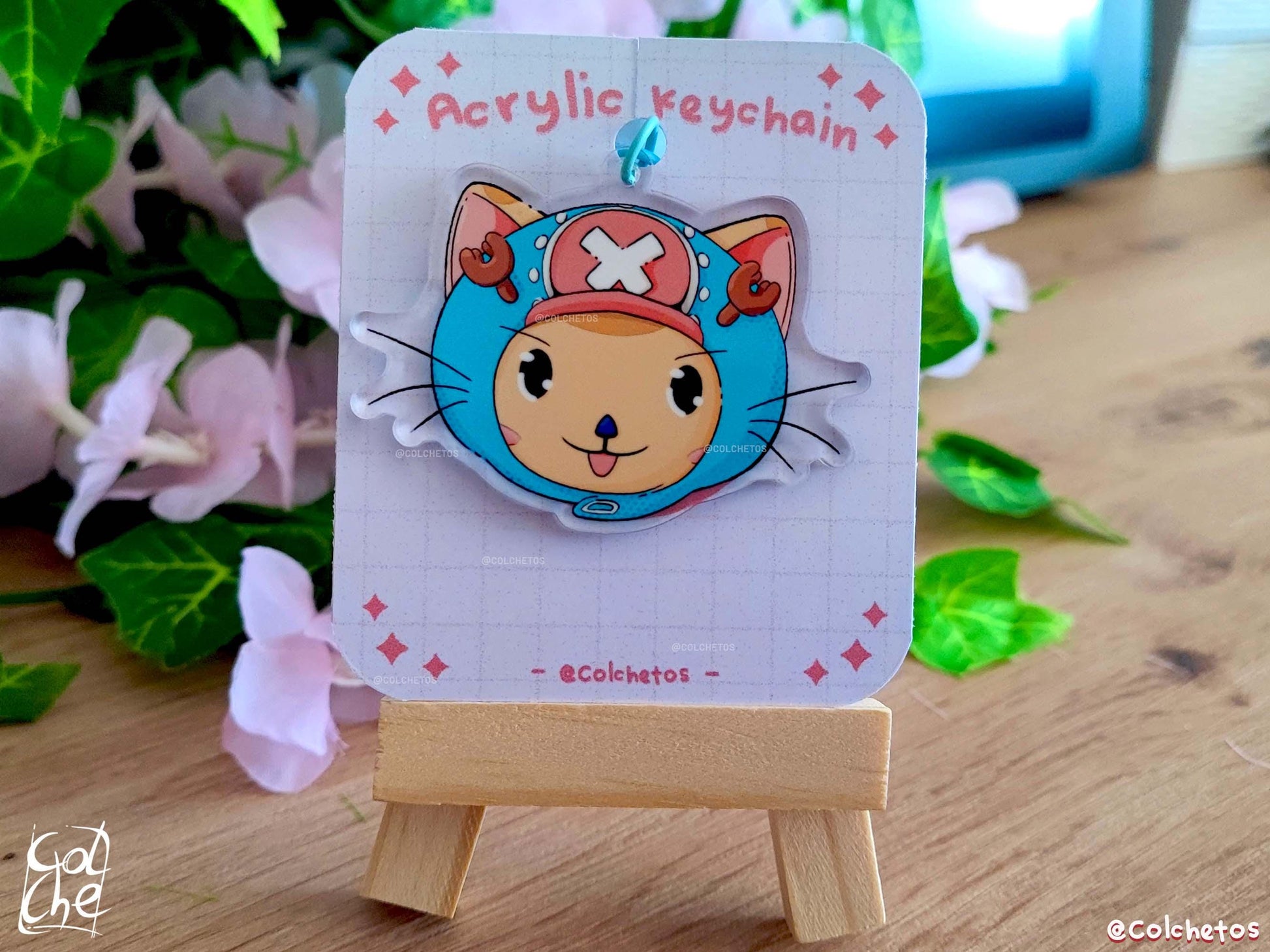 Tony Tony Chopper Cat - Acrylic Pin Anime - One Piece - Anime Neko - by Colchetos