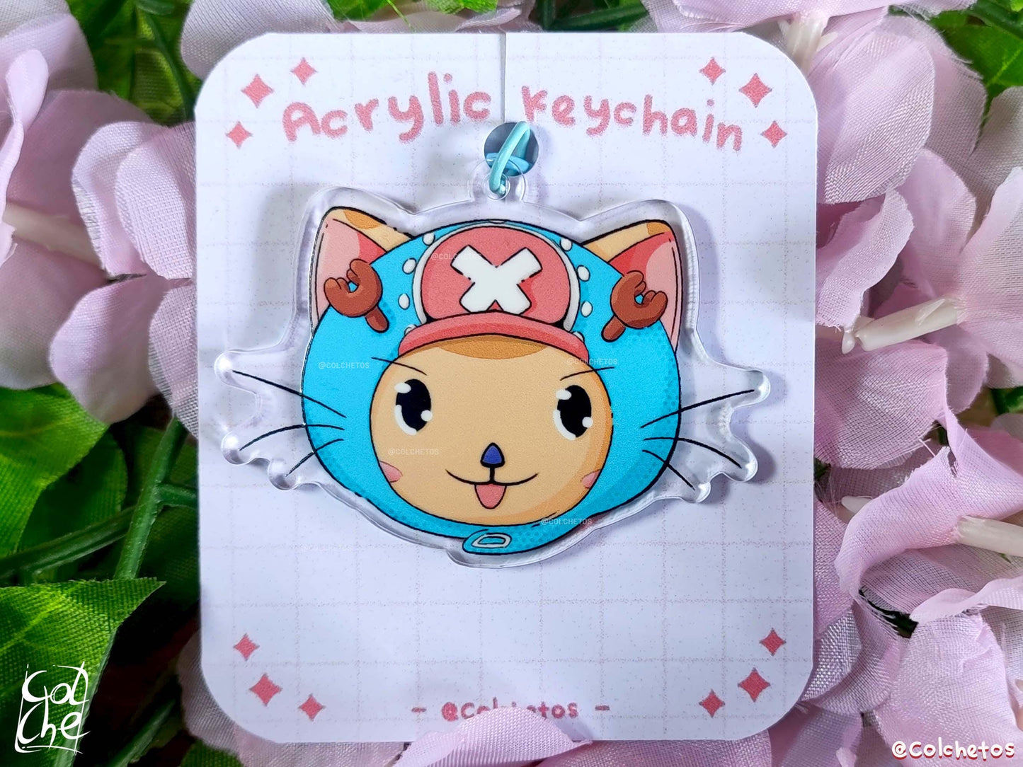 Tony Tony Chopper Cat - Acrylic Pin Anime - One Piece - Anime Neko - by Colchetos
