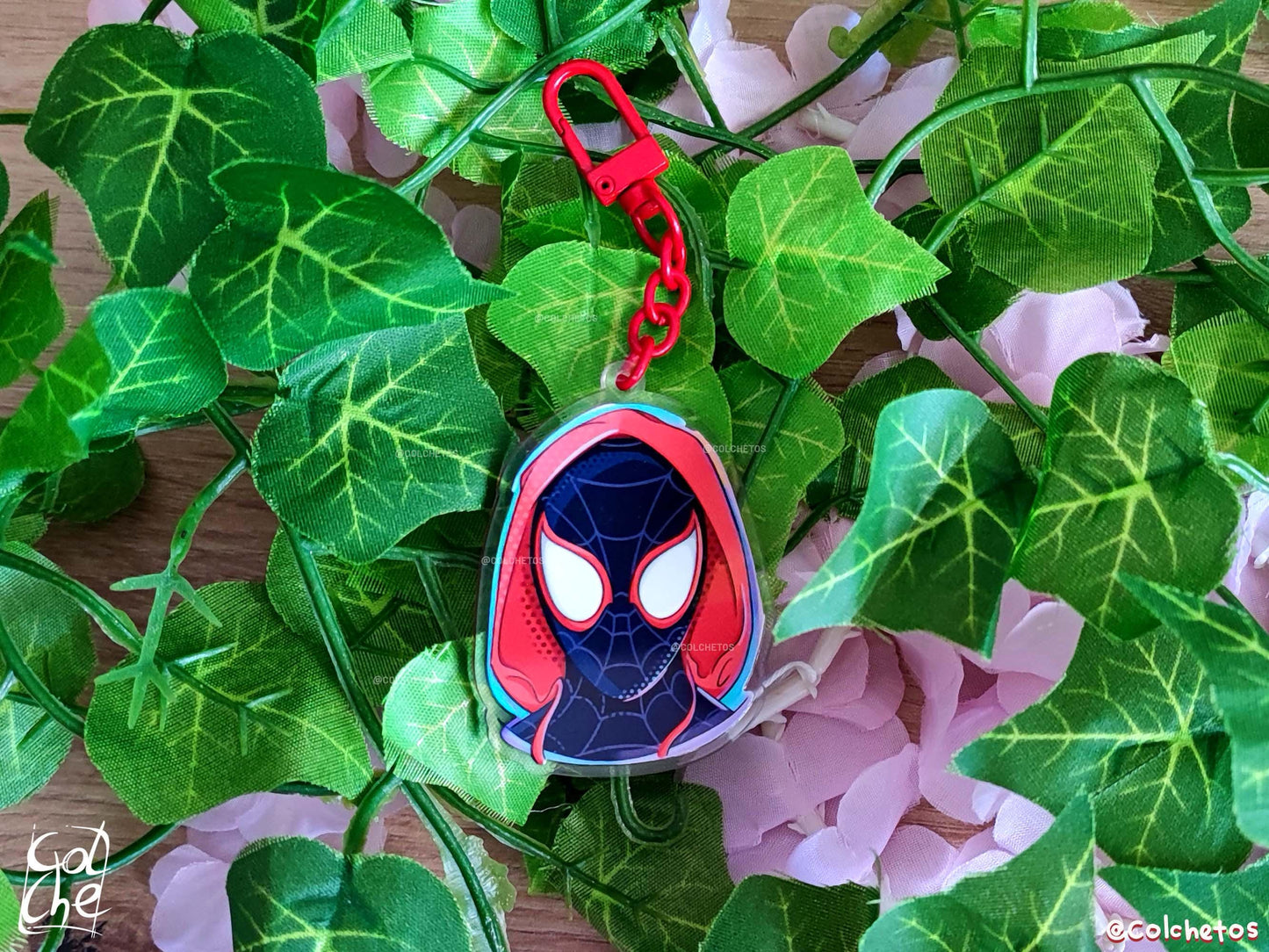 Spiderman Miles Morales Keychain Spiderverse - Miles Morales - Spiderverse Merch - by Colchetos