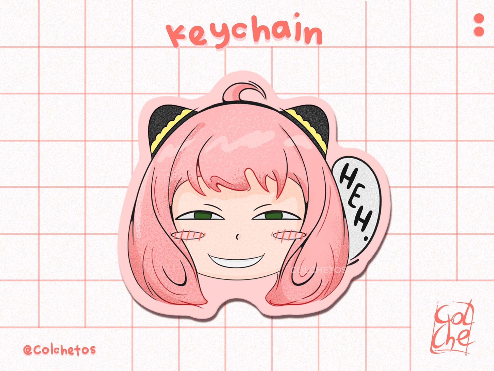 Anya Forger Acrylic Keychain - Spy x Family - By Colchetos