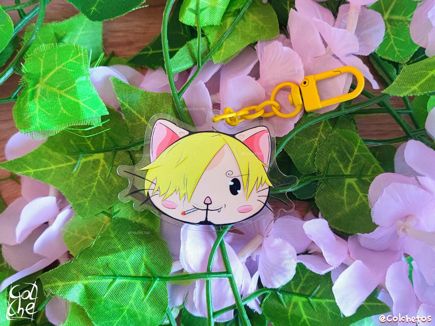 Sanji Cat - Mugiwaras - One Piece - Anime Neko - by Colchetos