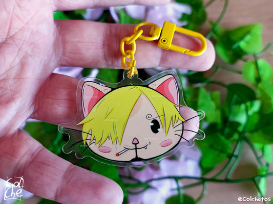Sanji Cat - Mugiwaras - One Piece - Anime Neko - by Colchetos