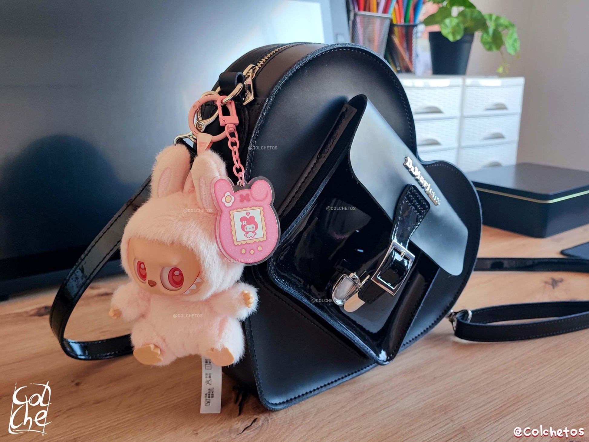 Tamagotchi My Melody Acrylic Keychain - My Melody Keychain - My Melody Keyring - Soft Goth Gift - By Colchetos